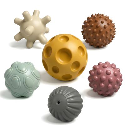 ROHSCE Sensory Balls for Babies 6-12 Months, 6PCS Textured Sensory Ball Set, Montessori Toy for Baby Development, Soft Infant Toy for Fine Motor Skills, Early Learning Gift for Baby