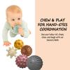 ROHSCE Sensory Balls for Babies 6-12 Months, 6PCS Textured Sensory Ball Set, Montessori Toy for Baby Development, Soft Infant Toy for Fine Motor Skills, Early Learning Gift for Baby view 4