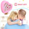 FUNNETOYU 24 Pcs Adjustable Girls Cartoon Finger Rings Set with Storage Case Lovely Kids Jewelry Dress-Up and Play view 3