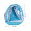 WEKAMOS Tiny Doll Backpack with Zipper Cute Transparent Bag for Bjd Dolls Miniature School Bag for Display and Dress Up Lightweight and Doll Carry Bag view 2