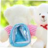 WEKAMOS Tiny Doll Backpack with Zipper Cute Transparent Bag for Bjd Dolls Miniature School Bag for Display and Dress Up Lightweight and Doll Carry Bag view 4