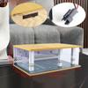 1/24 Scale Car Garage Model Diorama Parking Lot Scenery Display Box w/Light view 3