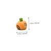 BCOATH 7pcs Cute Rabbit Carrot Adornment Resin Craft Mini Scene Rabbit Model for Home Decoration view 2