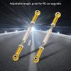 Vomeko 6PCS 88mm Aluminum Alloy Adjustable RC Push Rods Turnbuckle Rod Linkage for RC Car Upgrades Durable Servo Linkage Accessories (Gold) view 2