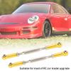 Vomeko 6PCS 88mm Aluminum Alloy Adjustable RC Push Rods Turnbuckle Rod Linkage for RC Car Upgrades Durable Servo Linkage Accessories (Gold) view 3