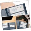 BCOATH 20Pcs Portable Money Album Lightweight Storage Bags for Banknotes Display Transparent Protectors for Currency Collection Minimalist Design Ring Binder view 3