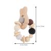 BESPORTBLE Teething Beech Owl Rattle Sensory for Months Montessori Design Promotes Grasping Skills Safe Durable Chew view 2