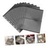 WEKAMOS 10-Piece PVC Stamp Album Dual-Sided Protecting Pockets for Stamp Collecting Coin Holders and Pages view 3