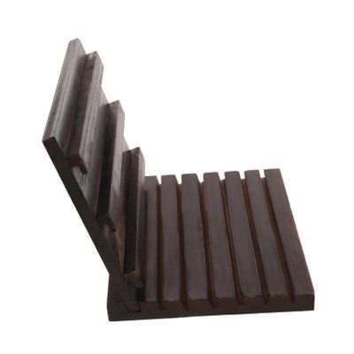 Amosfun Versatile Coin Holder Display Wooden Medal Riser Challenge Case Stand Display to Carry