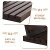 Amosfun Versatile Coin Holder Display Wooden Medal Riser Challenge Case Stand Display to Carry view 3