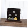 Amosfun Versatile Coin Holder Display Wooden Medal Riser Challenge Case Stand Display to Carry view 4