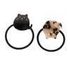 ELAYARD 2Pcs Cute Cat Hair Ring Tortoiseshell Black Colors Stylish Hair Accessories for Everyday Wear and Any Occasion view 1