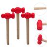 BESPORTBLE 3Pcs Wooden Hammer Multi Purpose Hammer for Safe Ergonomic Design Educational Building Tool for Boys for DIY Playtime Activities view 3
