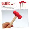 BESPORTBLE 3Pcs Wooden Hammer Multi Purpose Hammer for Safe Ergonomic Design Educational Building Tool for Boys for DIY Playtime Activities view 4