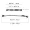 RC Spare Part Compatible with FMS for FCX18 for FCX24 1/24 RC Car Upgrade Parts Replacement Accessories Aluminum Alloy Steering Link Rod(Black) view 4