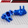 BENMAZ 2Pcs Aluminum Steering Block Knuckle Arm with Rubber Shielded Bearing Accessories for 1/10 Old E-Revo Erevo Summit E-MAXX T-MAXX3.3 Slayer Pro 4X4 5334R, Blue view 4