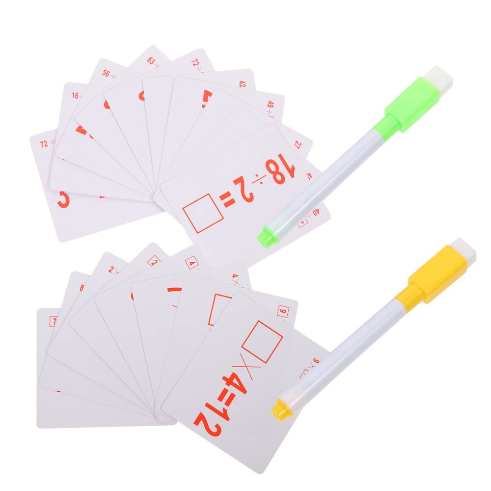 BESPORTBLE 2Sets Multi Functional Arithmetic Flash Cards Card Learning for Addition Subtraction Engaging Educational Tools for Preschool Intelligence Development