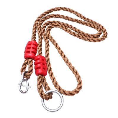 Abaodam 6 Pcs Adjustable Nylon Swing Strap Kit for Outdoor Tree Hanging Includes 4 Adjustable PP Ropes and 2 Connectors for Backyard Hammocks and Swings Random Color
