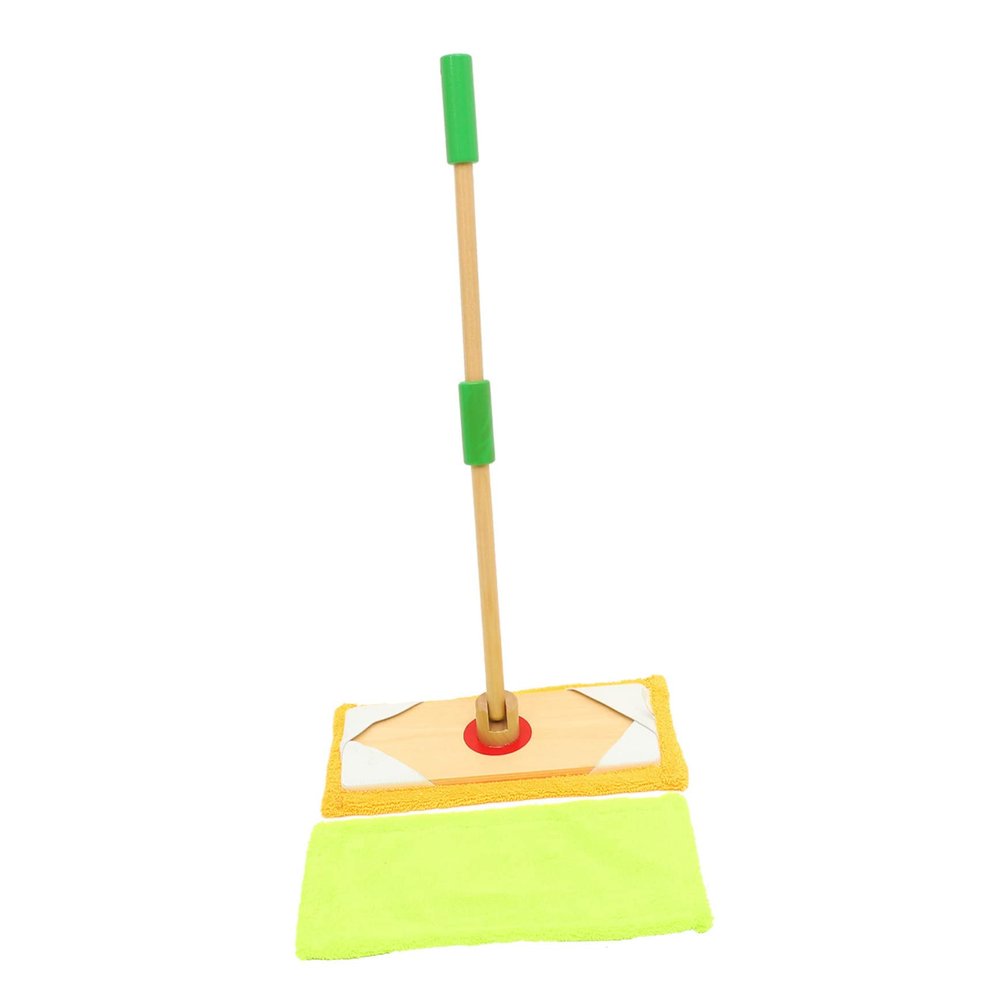 CORHAD 1Set Cleaning Wooden Detachable Mop Simulation Dust Mop for Role Play for Little Hands Engaging for Boys