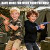 2 Pack Blaster Guns Boys Toy - with 16 Soft Foam Darts Bullets & 2 Wrist Bands - Christmas Birthday Hand Gun Toys Party Supplies for 6,7,8,9,10,11,12 Years Kids (Blue Orange) view 2