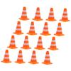 COSMEVIVI 16Pcs Mini Traffic Cones Road Cone Models for Table Accessories DIY Projects and Learning Traffic Safety view 1