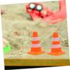 COSMEVIVI 16Pcs Mini Traffic Cones Road Cone Models for Table Accessories DIY Projects and Learning Traffic Safety view 4