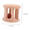 GALPADA Wooden Handbell Rattle Natural Rattle for Early Education Sensory Development Fine Motor Skills for Boy Girl Years view 2