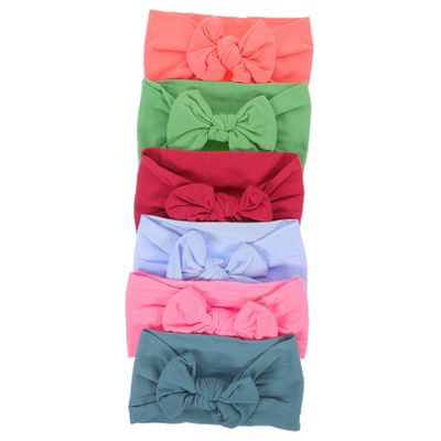Abaodam 6Pcs Headband Cute Elastic Bow Hair Accessories for Comfortable Design for Boy Girl for