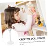 Abaodam 2Pcs Portable Doll Display Rack Creative Support Stand for Dolls Storage for Home and Store Doll Holder view 2