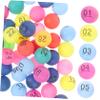 POPETPOP 50 Pack High Elastic Raffle Drawing Balls Colorful Numbered Lottery Game Balls for Parties Events Entertainment view 1