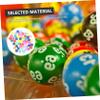 POPETPOP 50 Pack High Elastic Raffle Drawing Balls Colorful Numbered Lottery Game Balls for Parties Events Entertainment view 2