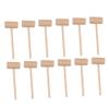 BESPORTBLE 12Pcs Solid Wood Mini Hammers Educational for Round Design Mallet for Hand Eye Coordination and Dexterity Safe and Durable Wood Construction view 1