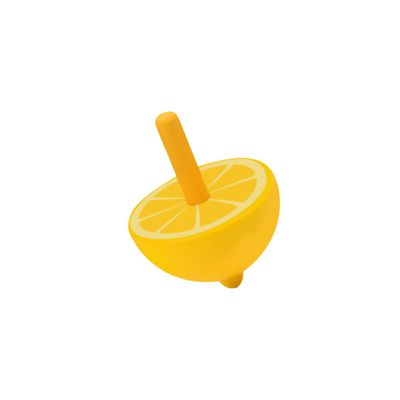 BESPORTBLE Mini Fruit Top for Colorful Spinning Lemon Design for Creative Play and Skill Development Safe and Wood Material for Ages