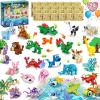24 Packs Valentines Party Favors for Kids, Mini Animal Building Block Toy Sets for Goodie Bag Stuffers Classroom Prizes, Valentines Day Gifts for Kids Easter Birthday Gift for Boys Girls Ages 6-12 view 1