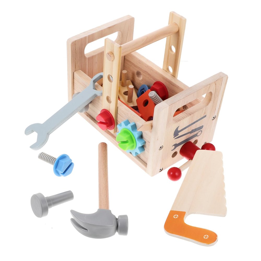 BESPORTBLE 1Set Educational Tool Set Fun Learning for Complete Repair Kit with Hammer Screwdriver Wrench More for Boys Ages