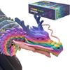 35.4in Large 3D Printed Dragon Toy with Gift Box - Flexible Articulated Dragon Action Figure for Creative Play or Desk Decor Display - Unique Gift for Kids & Stress Relief Toys Adults (Random Rainbow) view 1