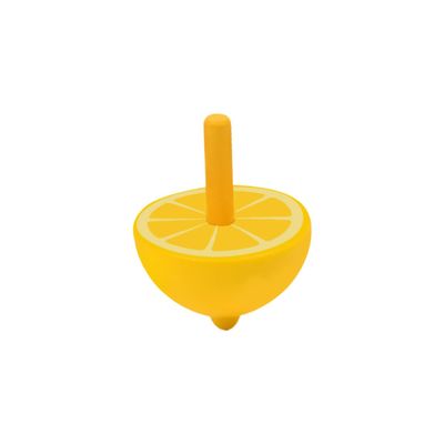 YARNOW Mini Fruit Shape Spinning Top Colorful Rotating for for Creative Play Develops Fine Motor Skills and Coordination Lemon Yellow