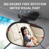 Baby Car Mirror Rear Facing for Jaguar GT 2025, Suction Cup 360 Adjustable HD Wide Angle Convex Width Clear Vision Shatterproof Travel Equipment,B view 4