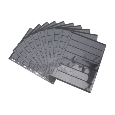 OFFSCH 10-Piece Stamp Collecting Album Inserts Coin Holder Storage Pages Waterproof Stamp Storage for Collectors and Enthusiasts