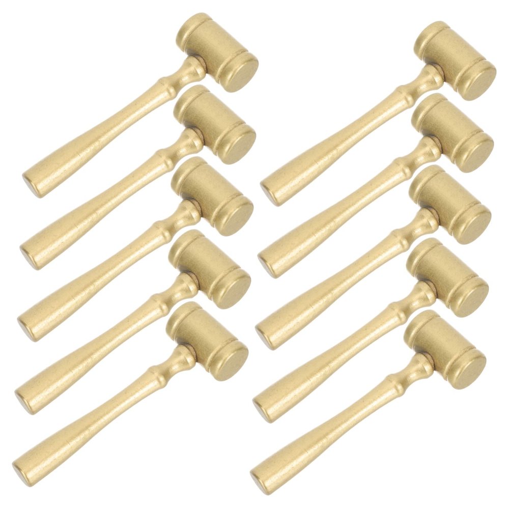 BESPORTBLE 10Pcs Mini Wooden Mallet for Educational Hammer Plaything Safe Polished Wooden Hammers for Birthday Multi Functional Pounding for Boys