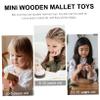 BESPORTBLE 10Pcs Mini Wooden Mallet for Educational Hammer Plaything Safe Polished Wooden Hammers for Birthday Multi Functional Pounding for Boys view 4