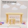 Abaodam 1Set Wooden Doll Clothes Rack Miniature Doll Dress Hangers for Dollhouse Sturdy Organizer with Slip Resistant Feature Lightweight Design for Outfits Display and Travel view 4