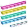 Apujent Set of 4 Mahjong Racks and Pushers, Multicolor Mah Jong Tile Rack and Pusher, Clear Acrylic Storage Organizer, Modern Americans Majiang Tile Holder, Mah Jongg Board Game Accessories, 18.5" view 1