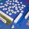Apujent Set of 4 Mahjong Racks and Pushers, Multicolor Mah Jong Tile Rack and Pusher, Clear Acrylic Storage Organizer, Modern Americans Majiang Tile Holder, Mah Jongg Board Game Accessories, 18.5" view 3