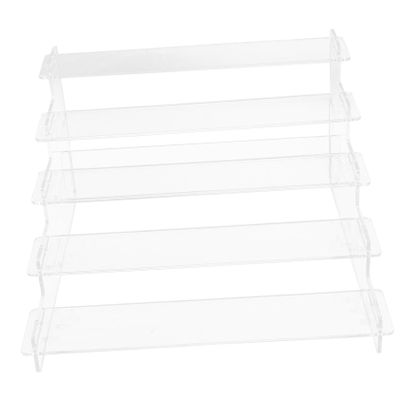 TOGEVAL Multilayer Display Rack Transparent Ornament Stand for Perfume Jewelry Dolls Collectibles Easy to Assemble Sturdy Organizer for Home Store Use