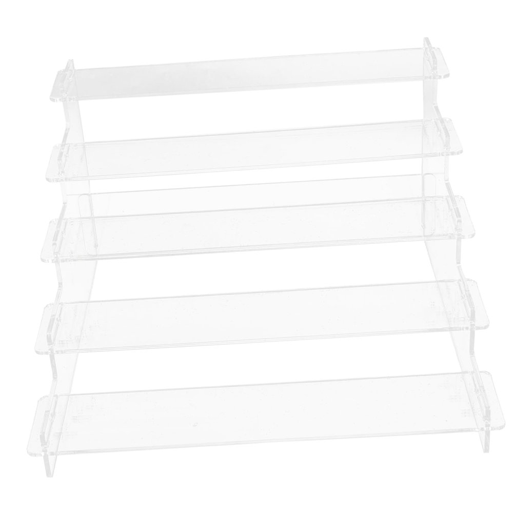 TOGEVAL Multilayer Display Rack Transparent Ornament Stand for Perfume Jewelry Dolls Collectibles Easy to Assemble Sturdy Organizer for Home Store Use