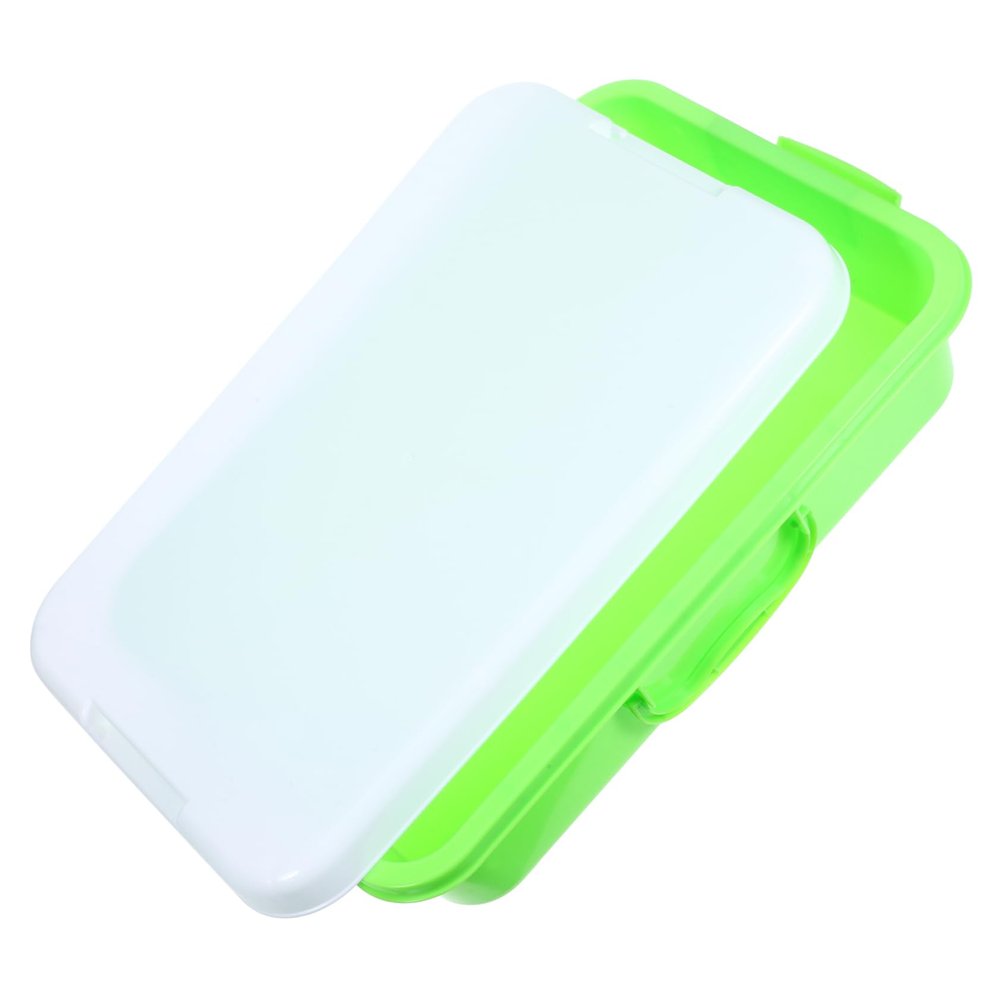 BESPORTBLE Handheld Sand Tray with Lid Portable Sandbox Storage Box for and Reusable Organizer for Beach Adventures and Backyard Play