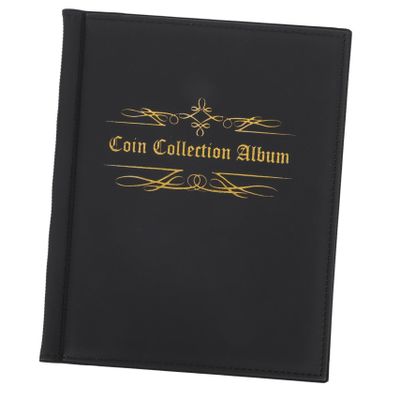Gatuida PU Leather Coin Collection Album for 200 Coins for Collectors for Storing and Displaying
