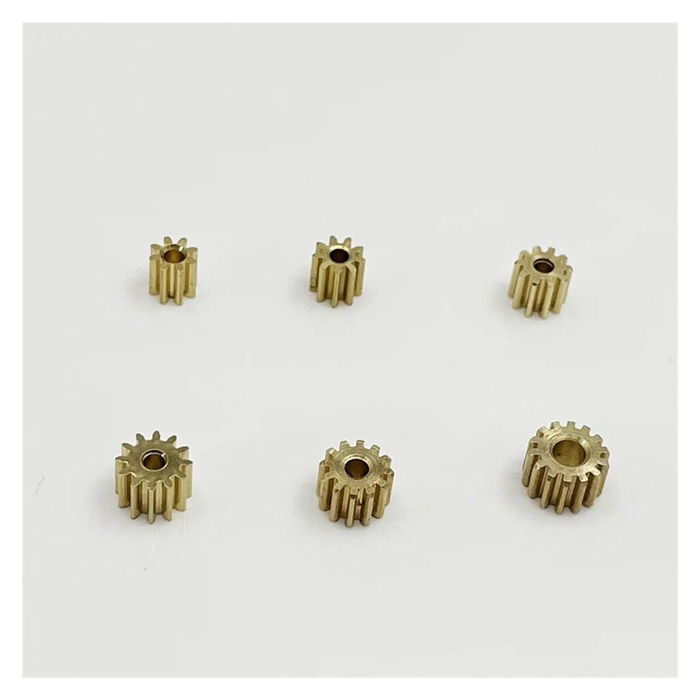 0.5 Modulus 9T 2MM Metal Copper Brass Gear Pinion Transmission Gear Fit electronic starter Shaft DIY RC Toy Car RSHVOBRRS
