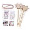 KONTONTY 1Set DIY Wooden Fairy Wand Unfinished Sticks for Creative Painting Decorating for Dress Up Parties Birthdays and Crafts view 1